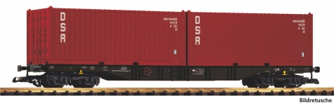  37755 - G - Containertragwagen DSR, DR, Ep. IV